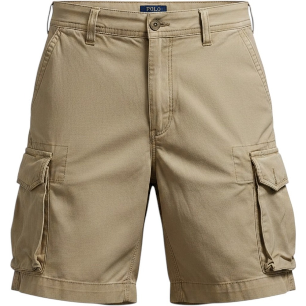 Polo Ralph Lauren Cargo Shorts Mens 34 Khaki Classic Chino Cotton Utility Hiking